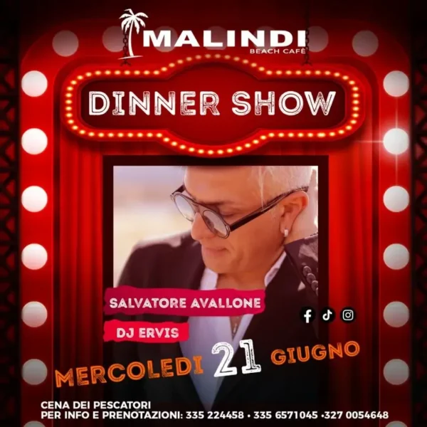 Una serata indimenticabile al Malindi Beach Café con Salvatore Avallone ed Ervis