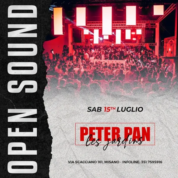 Festa Cherie al Peter Pan Riccione, il Sabato 15 Luglio 2023