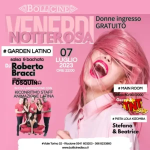 Bollicine Riccione e Notte Rosa 2023: Un evento latino da non perdere