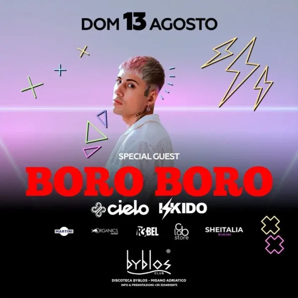 Byblos Club Riccione e Boro Boro: preparati per un Ferragosto esplosivo