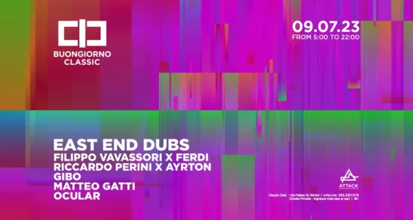 Buongiorno Classic accoglie East End Dubs: un evento alle prime luci dell’alba che non dimenticherai