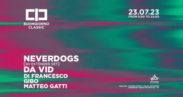 Buongiorno Classic Rimini: party dopo il party con i Never Dogs!