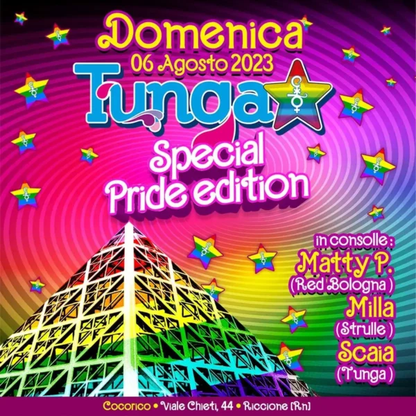 Cocorico Riccione e Tunga XXL di nuovo insieme per un’esplosione di colori e divertimento