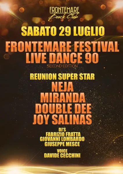 Frontemare Rimini presenta: Frontemare Live Dance 90s Festival