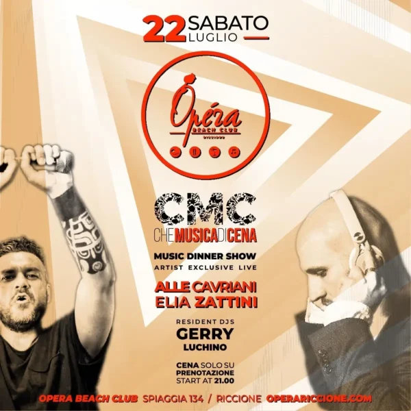Un sabato sera indimenticabile all’Opera Riccione con Alle Cavriani!