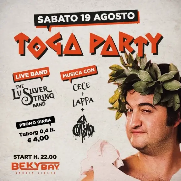 Toga Party @ Beky Bay Bellaria 19 agosto 2023