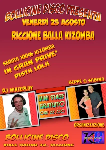 El Gordo al Bollicine Riccione il 25 agosto 2023