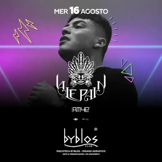 Vale Pain incanta il Byblos Club Riccione