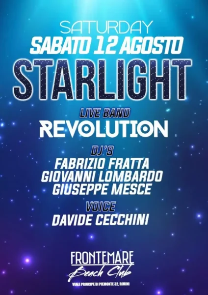 Un sabato rivoluzionario con i Revolution al Frontemare Rimini