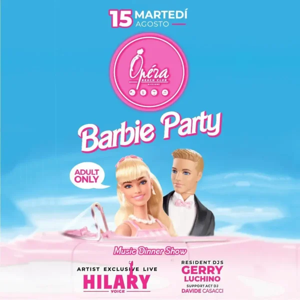Opera Riccione Barbie Party. Preparati a trascorrere un Ferragosto indimenticabile