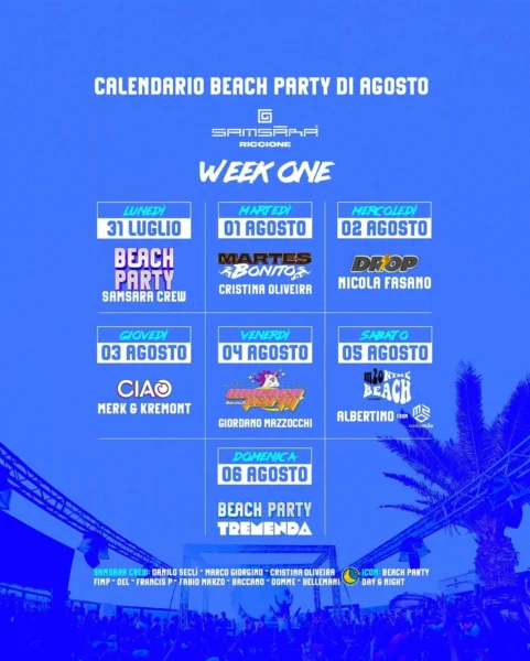 Sabato 5 Agosto 2023: Scopri la Magia di Samsara Riccione con Albertino