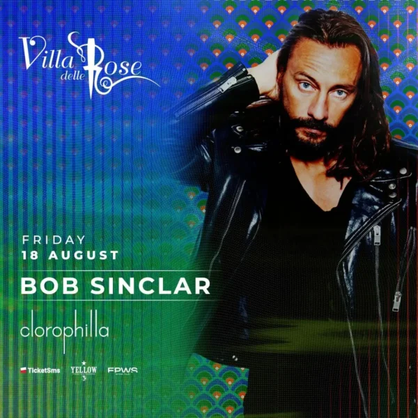 Bob Sinclar, l'icona della musica elettronica, in concerto alla Villa delle Rose