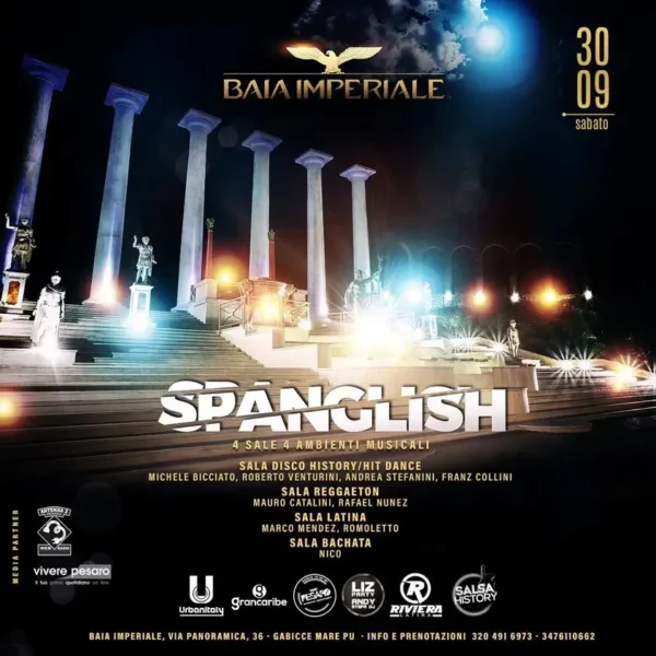 Spanglish al Baia imperiale il 30 settembre 2023