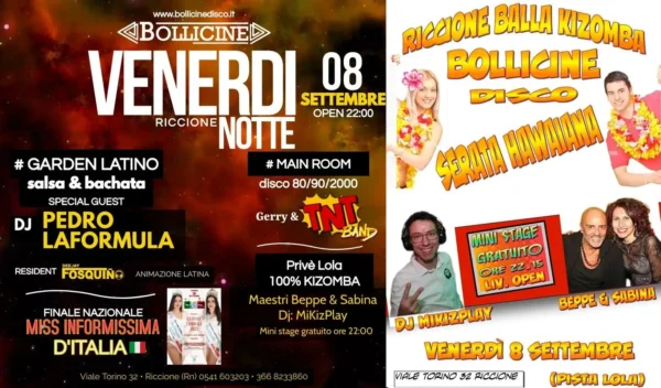 Pedro Laformula al Bollicine Riccione il 08 settembre 2023