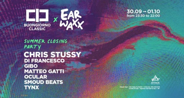 Chris Stussy al Classic club il 30 settembre 2023