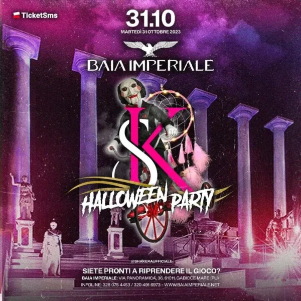 Halloween Party al Baia imperiale il 31 ottobre 2023
