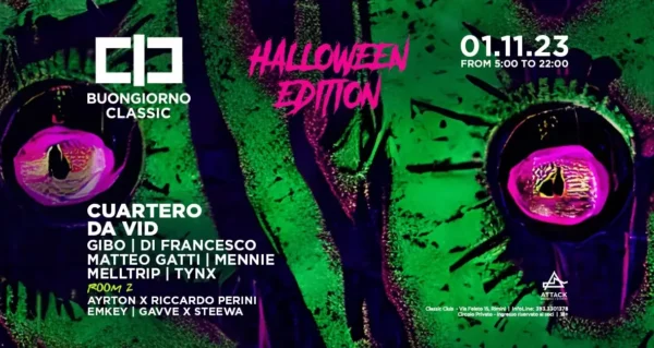 Halloween al Classic club il 31 ottobre 2023