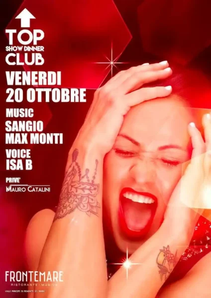 Sangio al Frontemare Rimini il 20 ottobre 2023