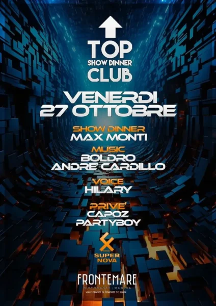 Andre Cardillo al Frontemare Rimini il 27 ottobre 2023