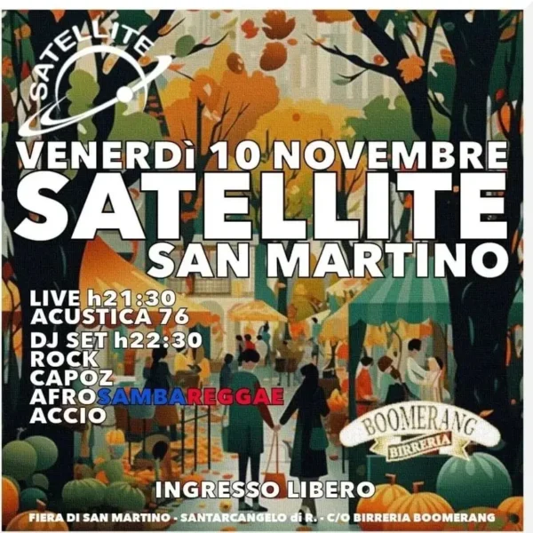 Acustica al Satellite 10 novembre 2023. Biglietti