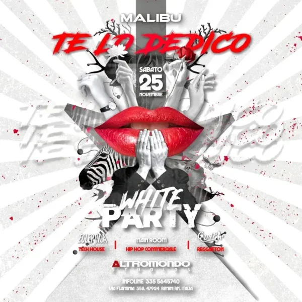 White Party al Altromondo Studios 25 novembre 2023. Biglietti e Tavoli