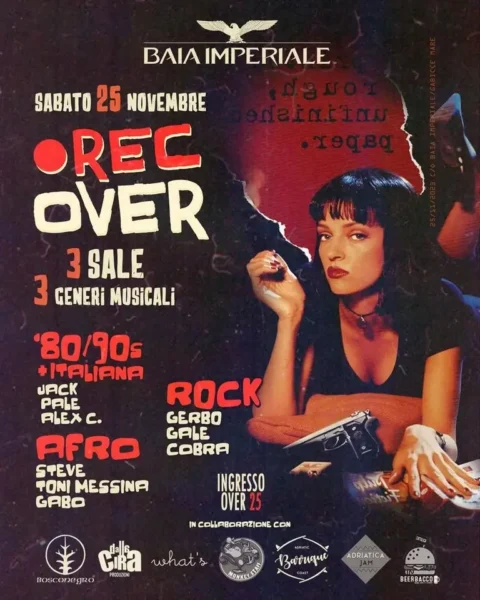 Recover Party al Baia Imperiale 25 novembre 2023. Biglietti