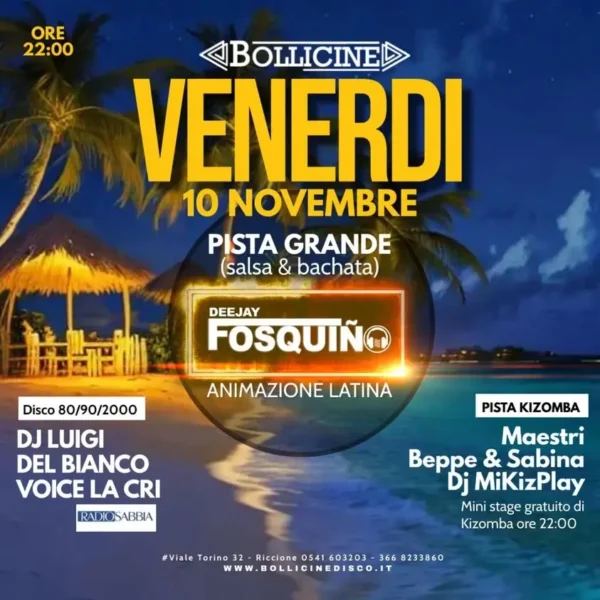 Fosquino al Bollicine 10 novembre 2023. Biglietti