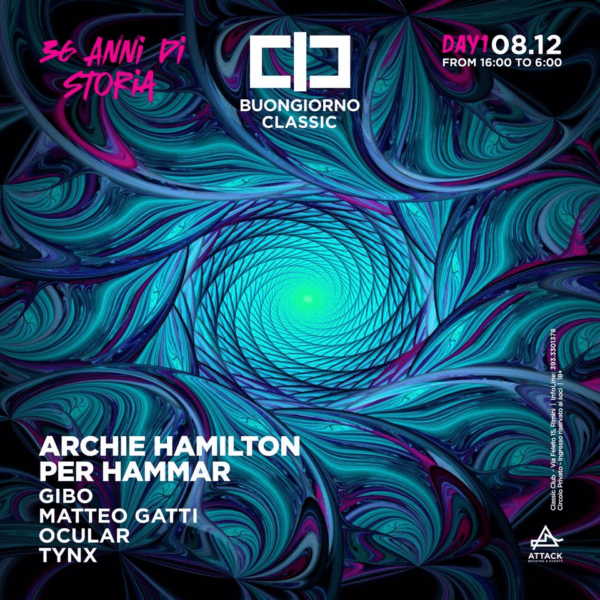 Archie Hamilton al Classic Club 08 dicembre 2023. Biglietti