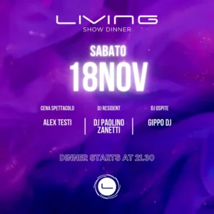 Paolino Zanetti al Living Disco 18 novembre 2023. Biglietti
