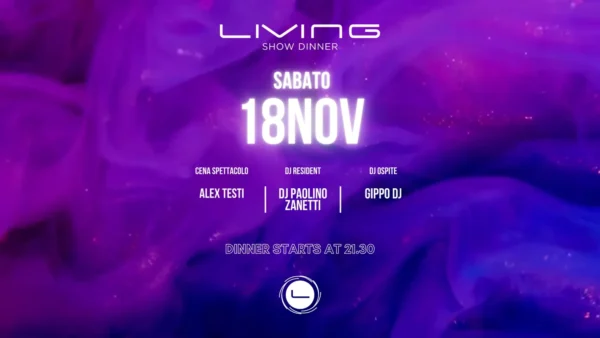 Paolino Zanetti al Living Disco 18 novembre 2023. Biglietti