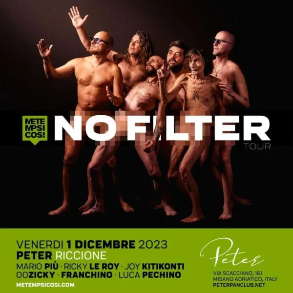 Metempsicosi al Peter Pan 01 dicembre 2023. Biglietti e Tavoli