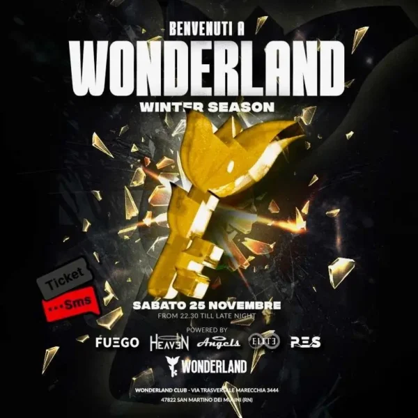 Fuego al Wonderland 25 novembre 2023. Biglietti e Tavoli