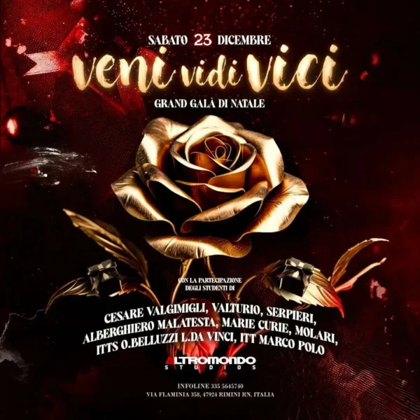 Veni Vidi Vici al Altromondo Studios 23 dicembre 2023. Biglietti e Tavoli