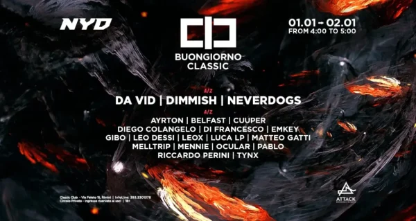 Neverdogs al Classic Club 01 gennaio 2024. Biglietti