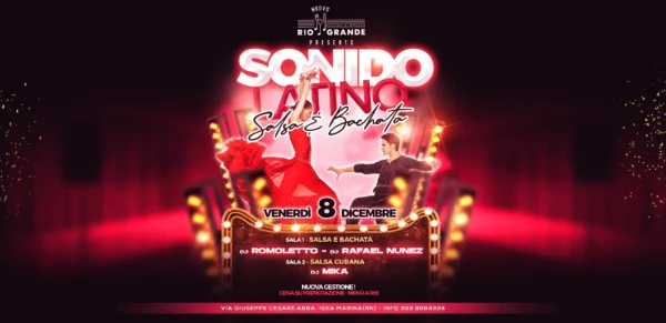 Sondino Latino al Riogrande 08 dicembre 2023. Biglietti