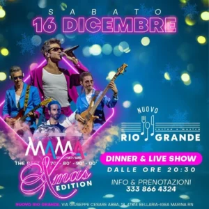 Mama Cover Party al Riogrande 16 dicembre 2023. Biglietti