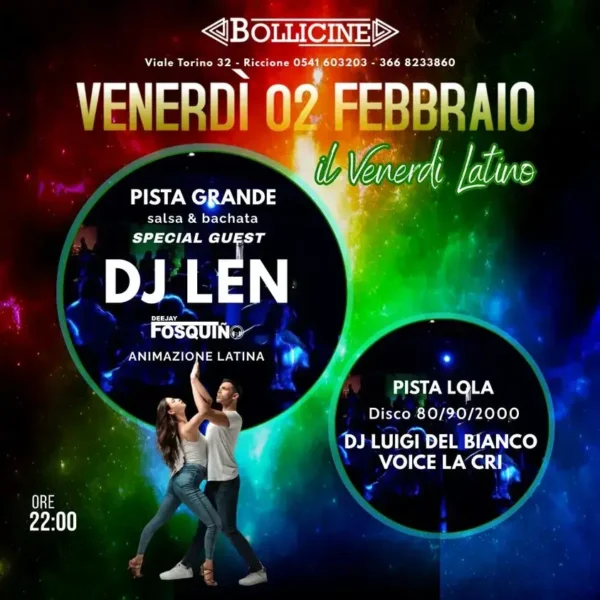 Dj Len al Bollicine 03 febbraio 2024. Biglietti