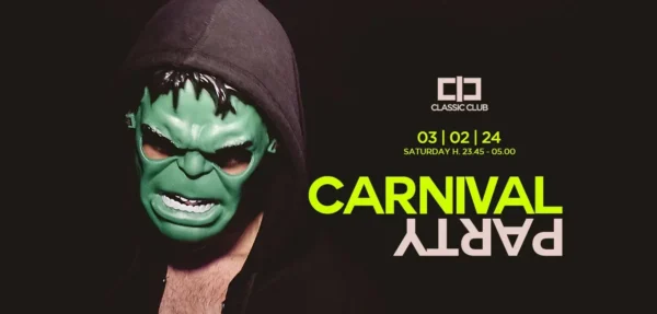 Carnival Party al Classic Club 03 febbraio 2024. Biglietti