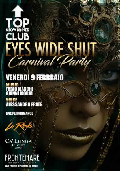 Eyes Wide Shup Carnival Party al Frontemare 09 febbraio 2024. Biglietti e Tavoli