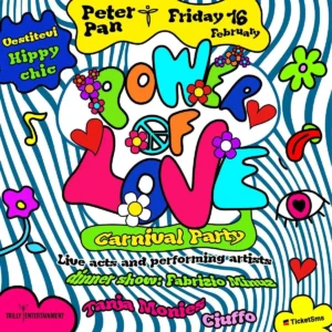 Power Of Love Carnival Edition al Peter Pan 16 febbraio 2024. Biglietti e Tavoli