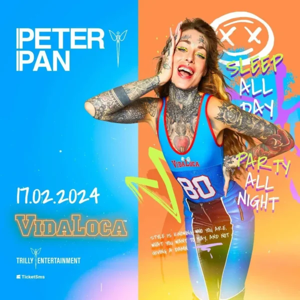 Vida Loca al Peter Pan 17 febbraio 2024. Biglietti e Tavoli