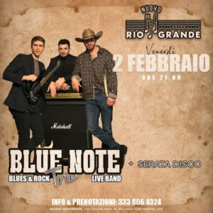 Blue Note Trio al Riogrande 02 febbraio 2024. Biglietti