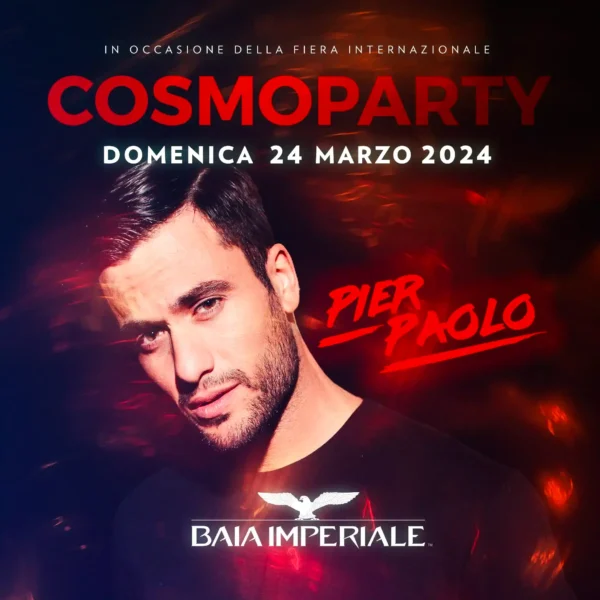 Cosmoparty Pierpaolo Pritelli al Baia Imperiale 24 marzo 2024.  e Tavoli