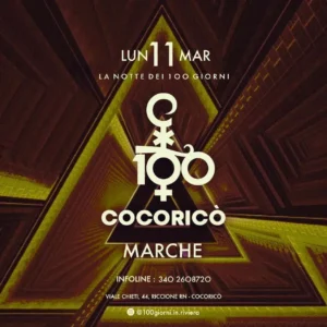 100 Giorni Marche al Cocorico Riccione 11 marzo 2024.  e Tavoli