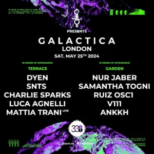 Galactica London al Cocorico Riccione 25 maggio 2024. Biglietti