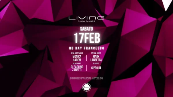 Monica Harem al Living Disco 17 febbraio 2024. Biglietti