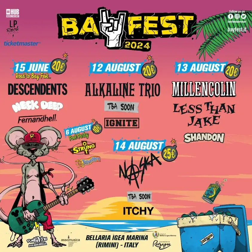 Bay Fest 2024 Beky Bay 12 agosto 2024. Biglietti