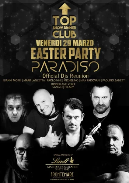 Paradiso Reunion al Frontemare 29 marzo 2024. Biglietti e Tavoli