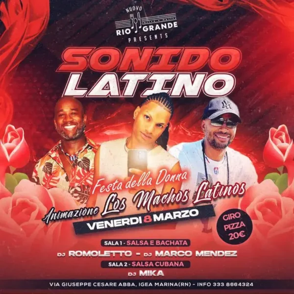Sonido Latino al Riogrande 08 marzo 2024. Biglietti