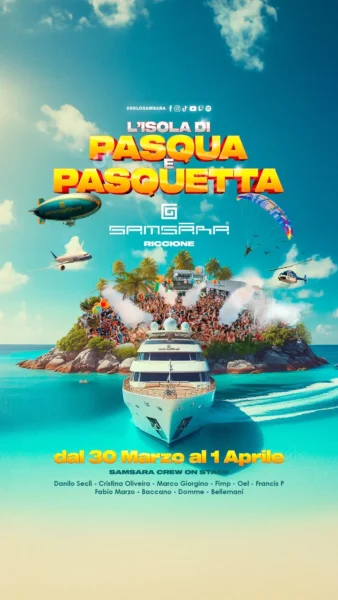 Pasqua Samsara al Samsara Riccione 31 Aprile 2024. Pasqua Samsara al Samsara Riccione 31 Aprile 2024.